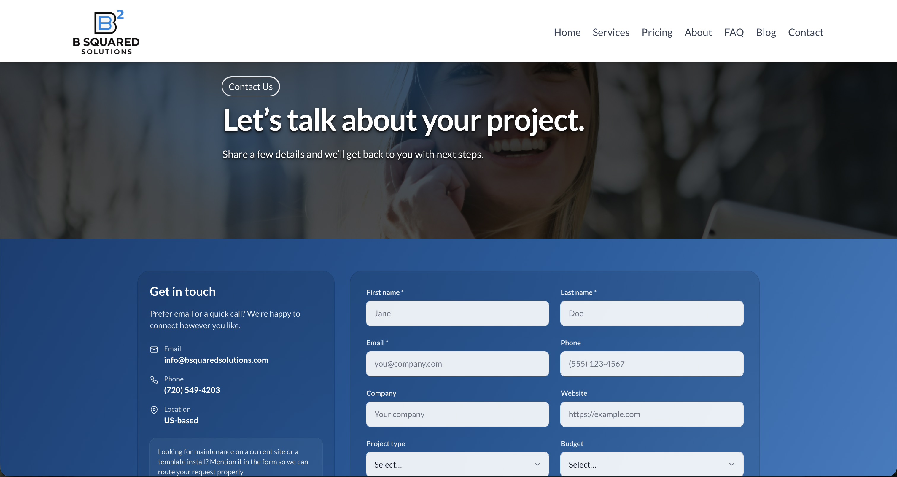 B Squared Solutions project screenshot 9